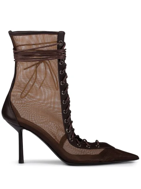 Le Silla 80mm Colette boots Brown 4281D080BXPPNEM