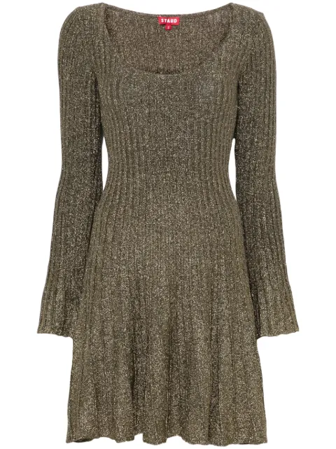 STAUD Raquel mini dress Gold R25R2116LX