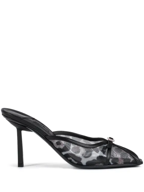 Le Silla 80mm Vittoria mules Black 3461D080BXPPNEM
