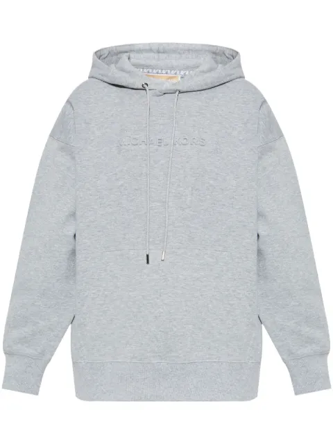 Michael Michael Kors logo-embossed hoodie Grey MR551QC5MF