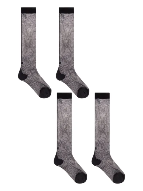 Dolce & Gabbana semi-sheer socks (pack of three) Black O4A44TON02S