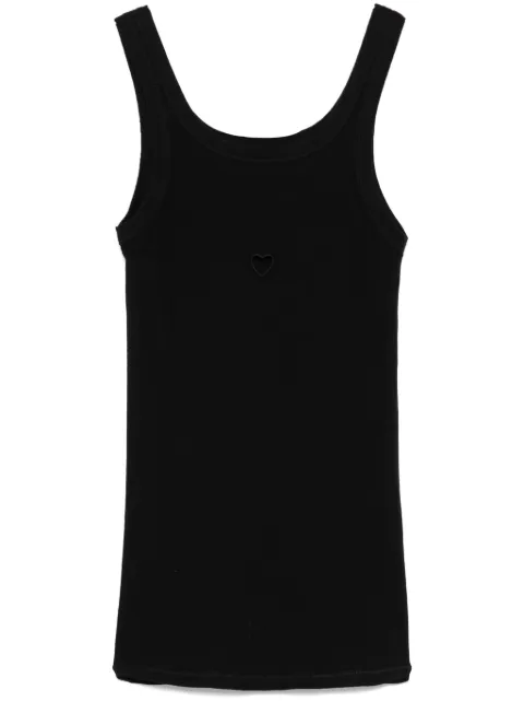 Baserange Heart tank top Black TOHTRB000PV25