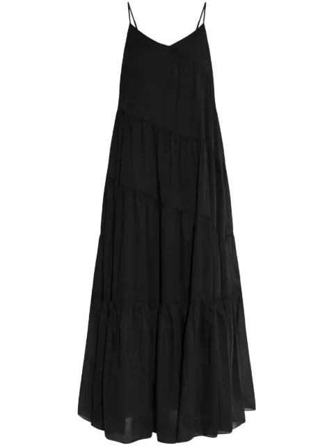 Michael Michael Kors cotton tiered dress Black MR582ID4YJ