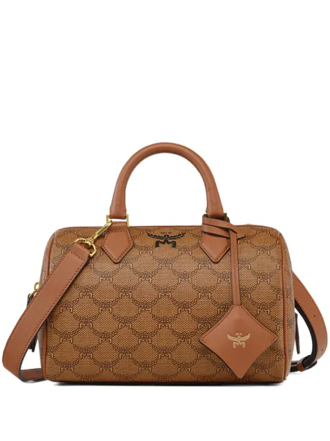 MCM small Ella Boston tote bag Brown MWBESEA08