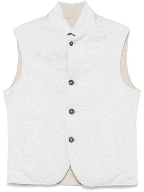 Eleventy reversible gilet Grey K75GILIJ04TES0K239