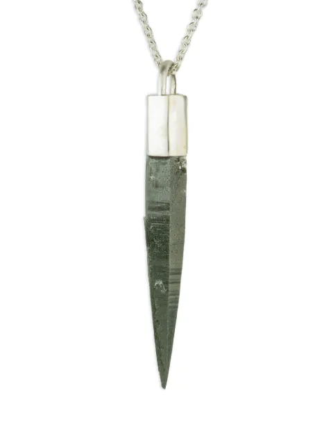Parts of Four sterling silver Talisman chlorite quartz necklace Silver K124MACIQ