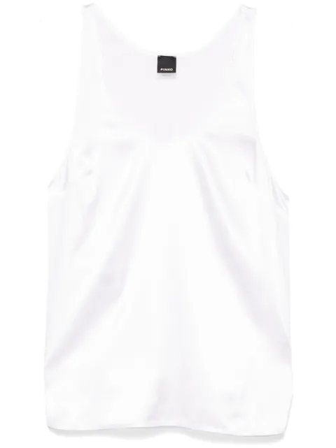 PINKO satin tank top White 104670A2JR