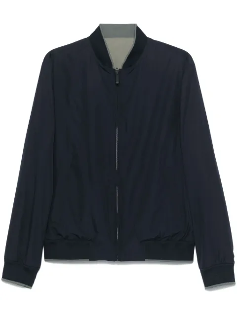 Canali reversible bomber jacket Blue O40946SG03188