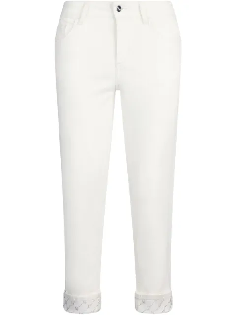 LIU JO cropped straight-leg trousers White UA5006T2594
