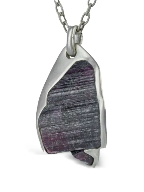 Parts of Four sterling silver Halos tourmaline necklace Silver K191