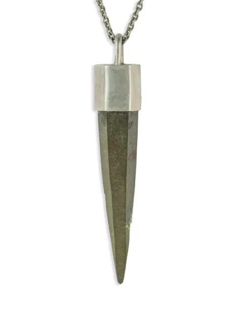 Parts of Four sterling silver Talisman chlorite quartz necklace Silver K116DACIQ