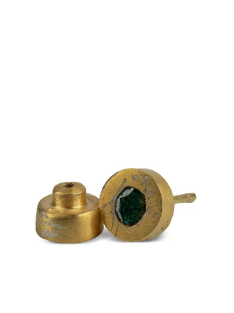 Parts of Four 18K gold-plated silver small stud blue diamond earring Gold 10359AGABDIA