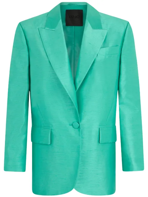 LIU JO Shantung blazer Green CA5399T2982