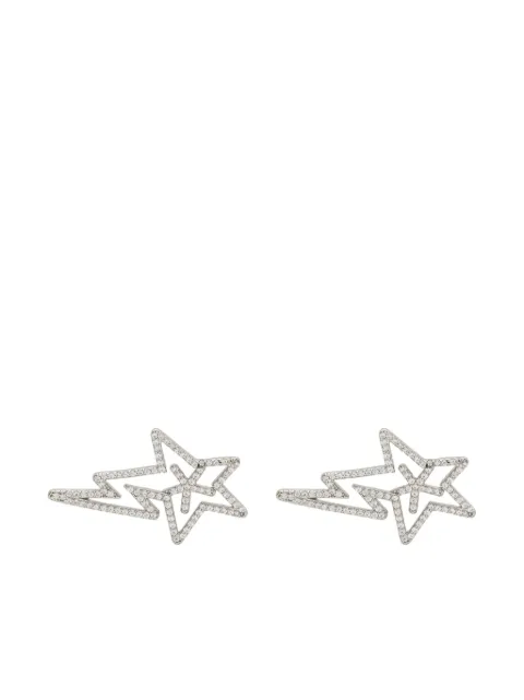 A BATHING APE® signature Star Bolt motif earrings Silver BPYGDL202305L