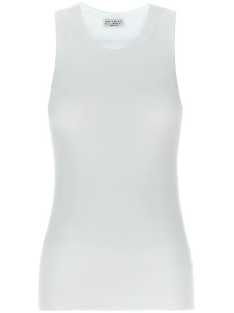 Brunello Cucinelli Monili chain-detail tank top White M0TC8FX230C159