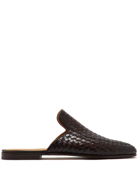 Magnanni woven leather mules Brown 24477