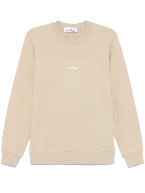 Stone Island logo-print sweatshirt Neutrals K1S156100665S0083