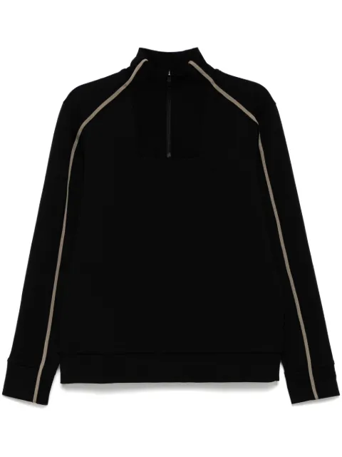 BOSS Sweat 1 Quarter Zip Sweatshirt Black 50523911