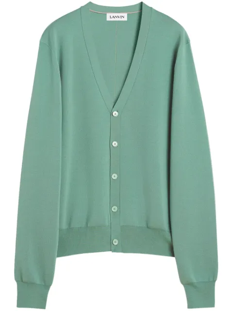 Lanvin merino-wool cardigan Green RMCA0036K200P25