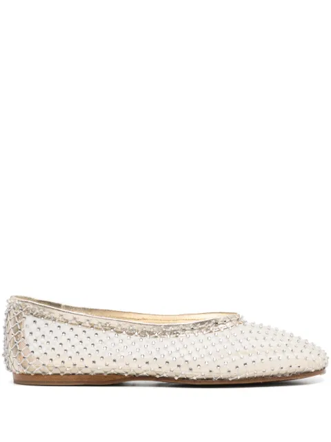 Forte Forte crystal-embellished ballet flats Gold 13694MYSHOES