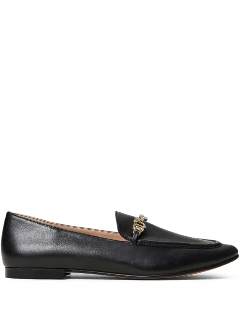 TWINSET logo-plaque loafers Black 251TCP134