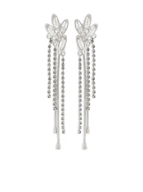 Lanvin crystal-embellished earrings Silver AWCJFBO4VRFOP25