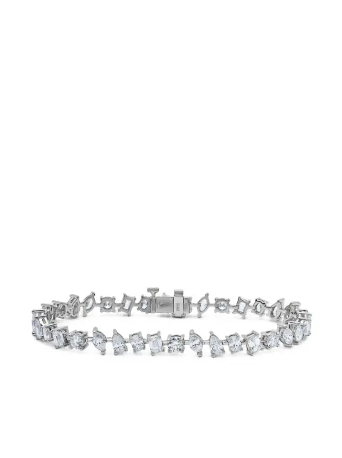 Jewels Aficionado 18K white gold Nova diamond bracelet Silver JAB41DWG