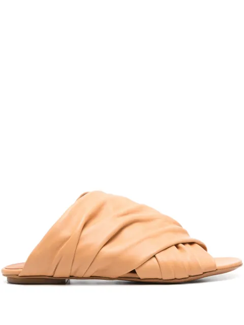 Forte Forte leather slides Brown 13700MYSHOES
