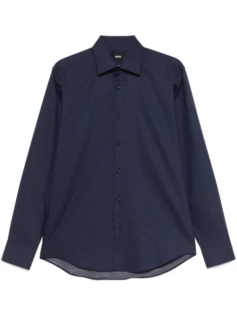 BOSS micro-patterned shirt Blue 50533979
