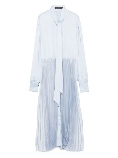 Karl Lagerfeld satin midi dress Blue A1W13020