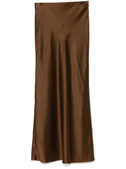 FRAME silk skirt Brown WP25WSK001A
