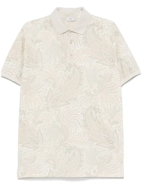 ETRO paisley-print polo shirt Neutrals MRMD0004AK573