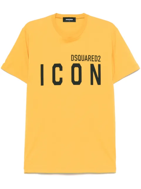 DSQUARED2 logo-print T-shirt Yellow S79GC0003D20020