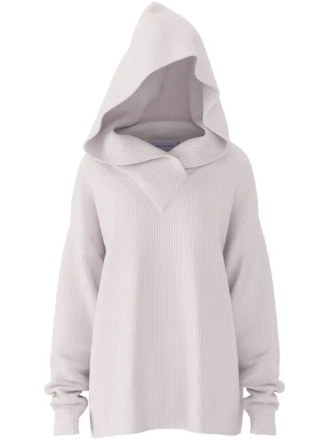 Maccapani knitted hooded jumper Neutrals 25EM2M0AO00MI001
