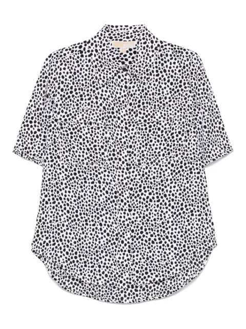 Michael Michael Kors cheetah-print shirt White MR540S2GS6