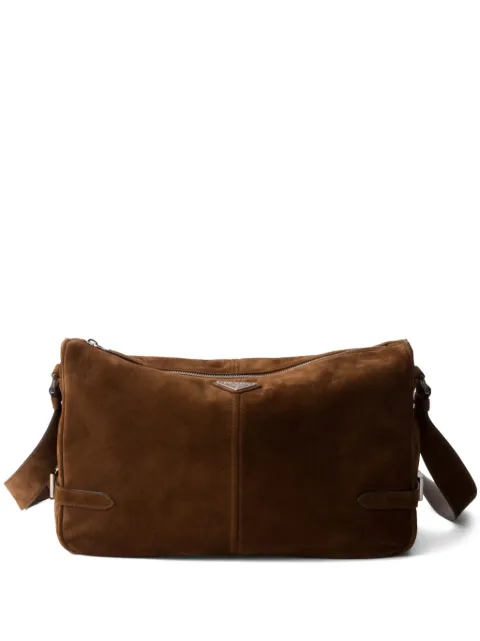 Prada suede shoulder bag Brown 2VH187VOOO2C4S