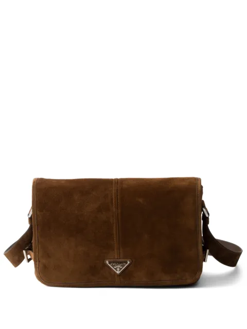 Prada suede shoulder bag Brown 2VD073VOOO2C4S