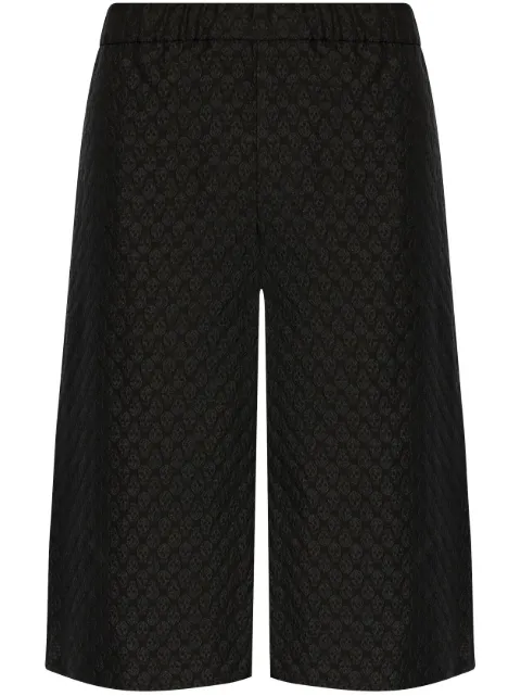 Alexander McQueen jacquard bermuda shorts Black 814209QRABU