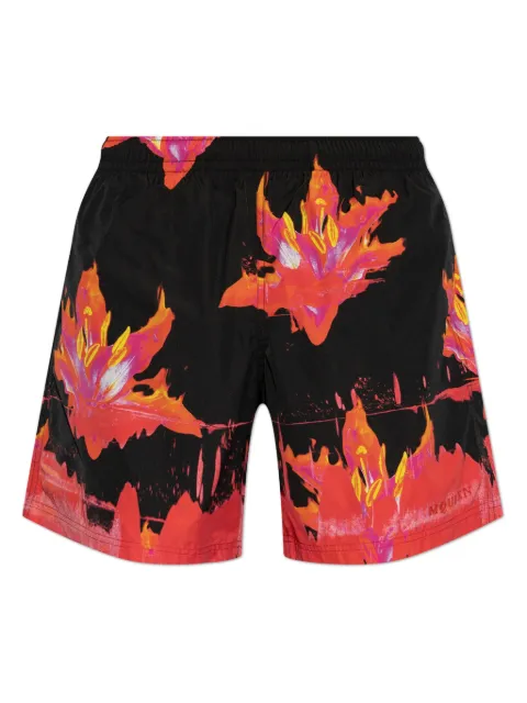 Alexander McQueen graphic-print shorts Black 8168324419Q1074