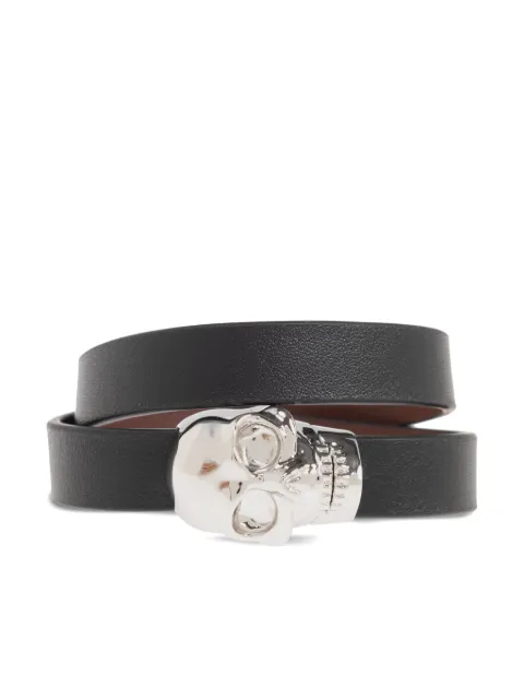 Alexander McQueen skull-appliqué bracelet Black 8166761A0UM