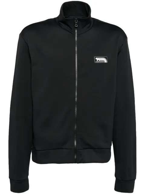 Maison Kitsuné logo patched jacket Black NM02115KM0322P199