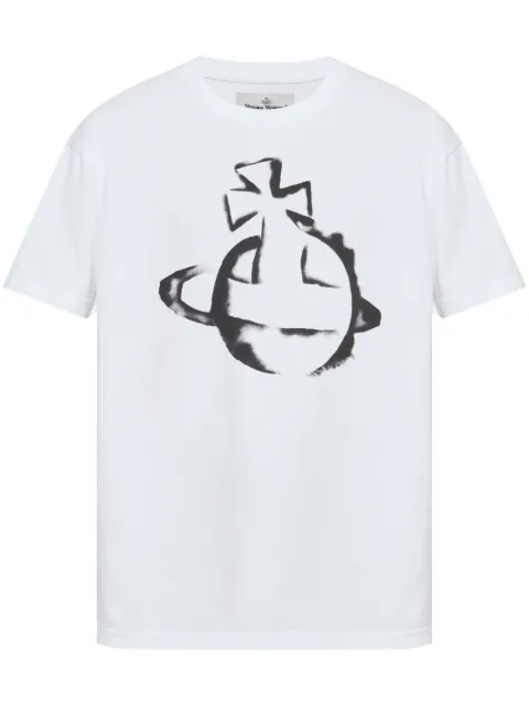 Vivienne Westwood Orb-print T-shirt White 3G010033J001M