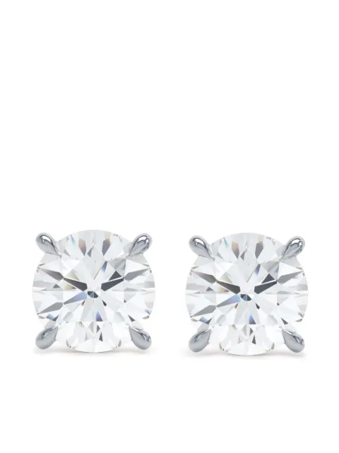 LOEV 18K white gold diamond earrings Silver LVRB150ST