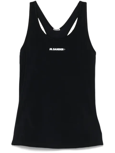 Jil Sander technicalb jersey tank top Black J40NC0127J20031