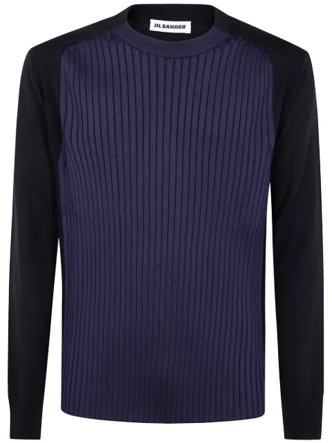 Jil Sander panelled jumper Blue J22GP0239J14760