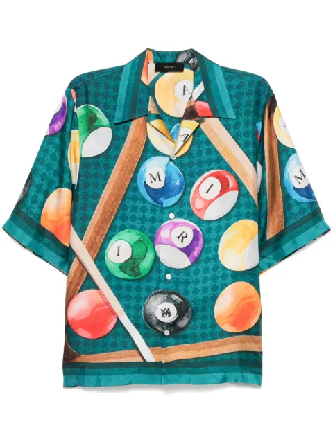 AMIRI Billiards bowling shirt Green AMSTCA1083