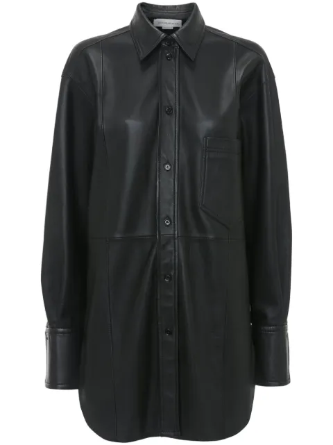 Victoria Beckham leather shirt Black 1125LSH006368A