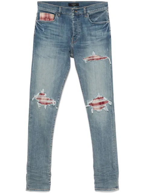 AMIRI Plaid MX1 jeans Blue AMDNSY1104