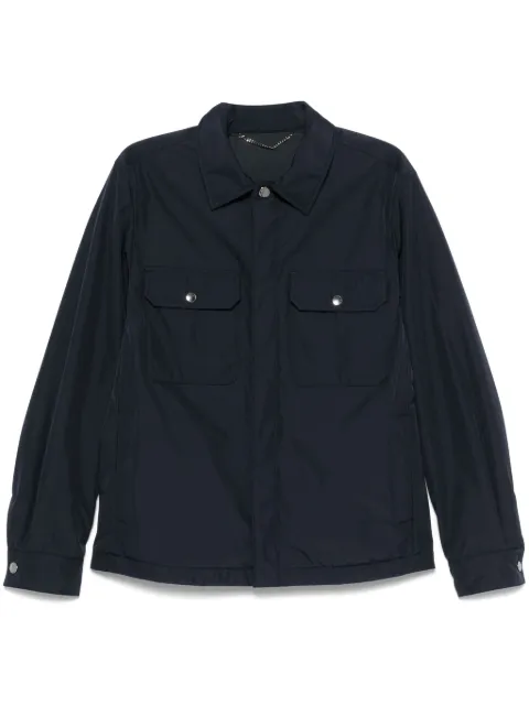 Canali classic-collar jacket Blue O30471SG02321