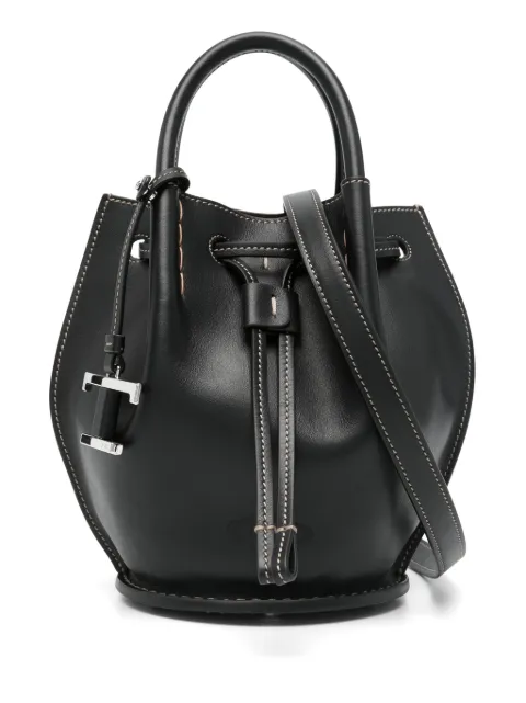 Tod's mini logo-charm bucket bag Black XBWBUZK0100UPP